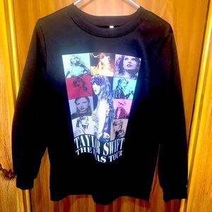 Taylor Swift The Eras Tour Black Long Sleeve Shirt